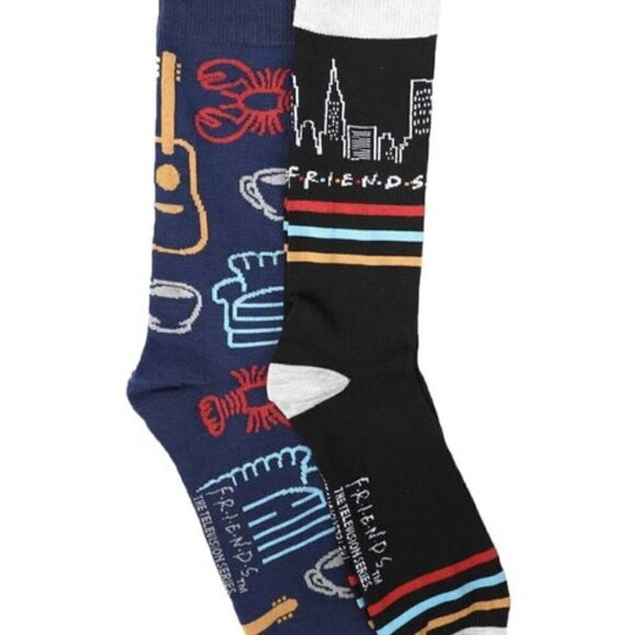 Friends The Television Series Unisex Colorful 2 Pack Socks - Picture 1 of 3